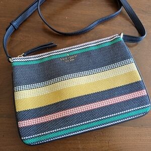 NWOT KATE SPADE ♠️ Triple Gusset Jackson Boardwalk Stripe Multi Color CB Bag